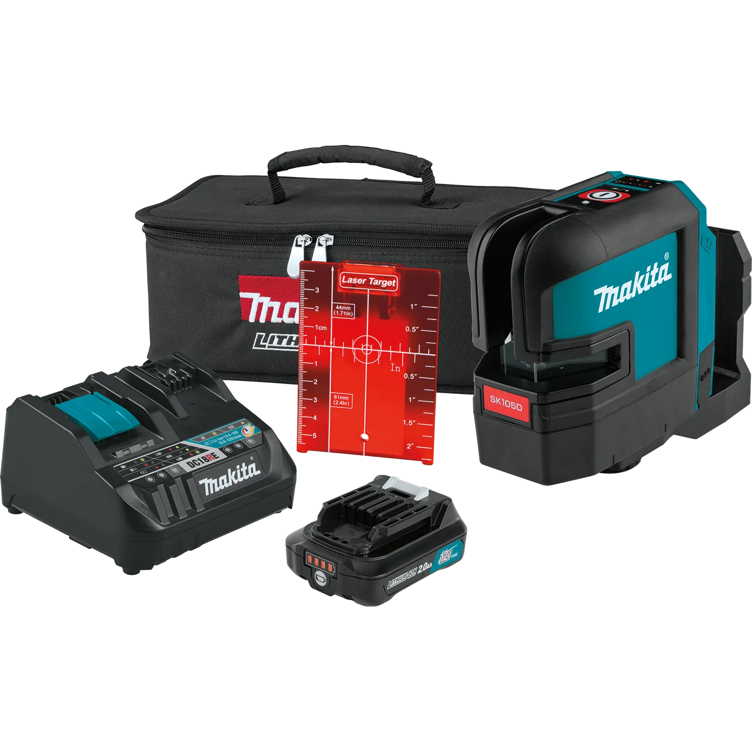 12V max CXT® Lithium‑Ion Cordless Self‑Leveling Cross‑Line Red Beam Laser Kit (2.0Ah)