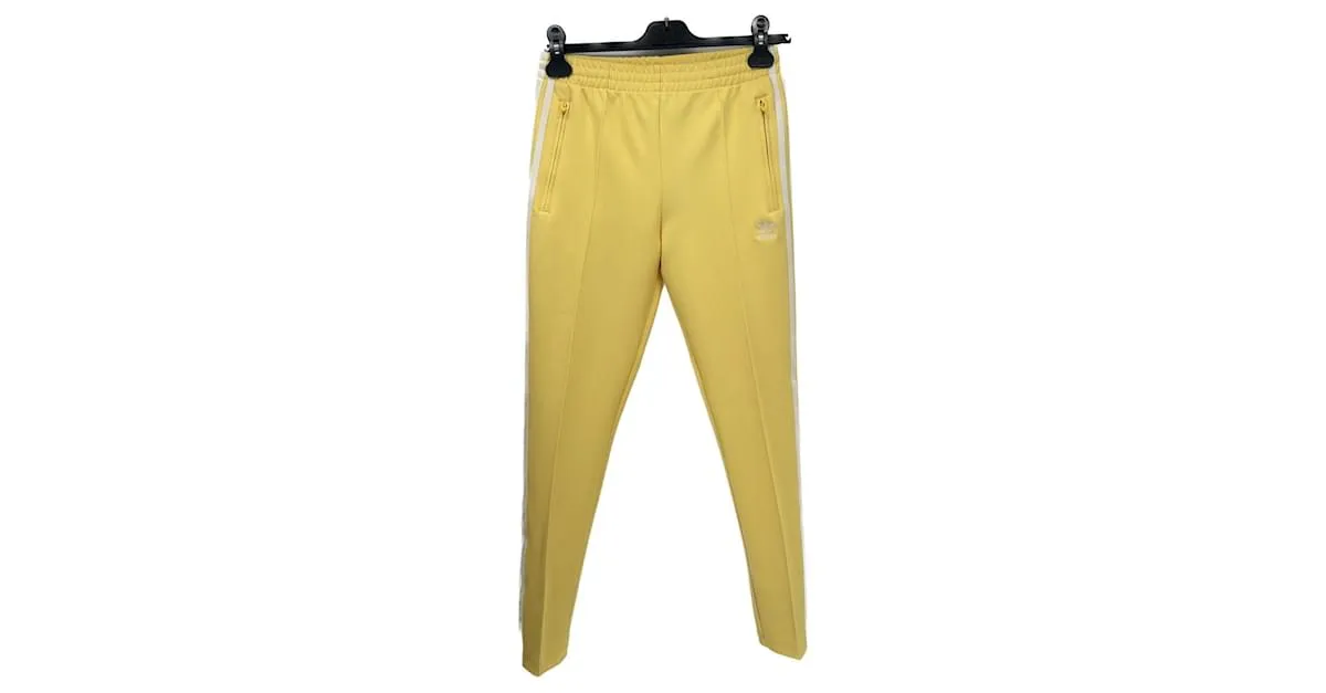 ADIDAS Pantalón T.fr 34 poliéster Amarillo 