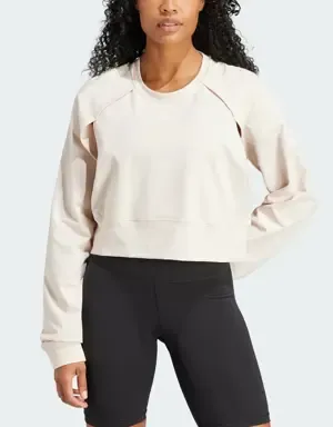 ADIDAS SUDADERA CORTA POWER AEROREADY COVERUP
