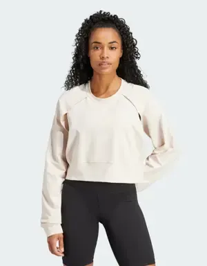 ADIDAS SUDADERA CORTA POWER AEROREADY COVERUP