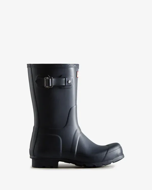AGUA CORRIENDO BOTINES HUNTER ORIGINAL SHORT WELLINGTON HOMBRE AZUL MARINO | 634QBAHXG – BOTINES