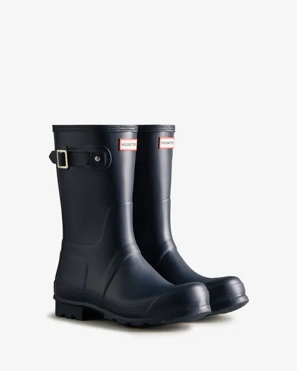 AGUA CORRIENDO BOTINES HUNTER ORIGINAL SHORT WELLINGTON HOMBRE AZUL MARINO | 634QBAHXG – BOTINES