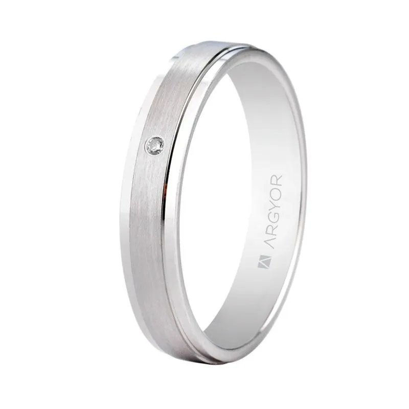 Alianza "Argyor" Diamante/Mixta Oro 18k 4mm (5B40397D)