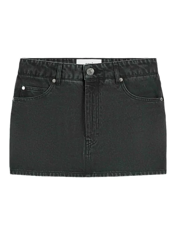 AMI PARIS MINIFALDA  NEGRO