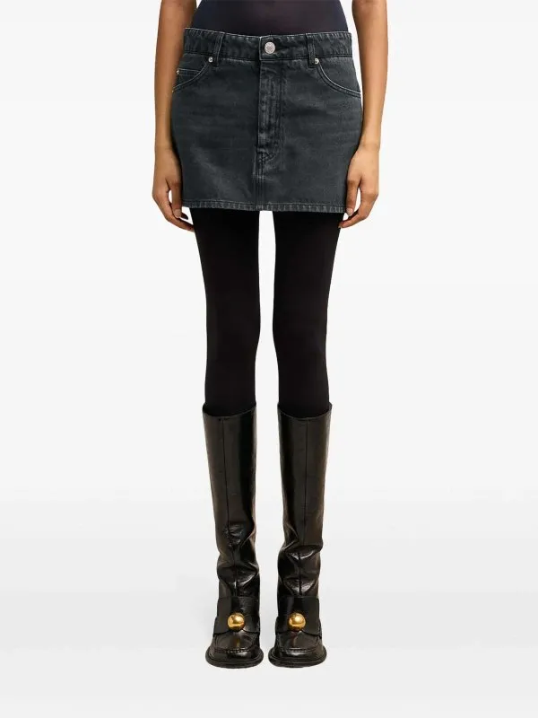 AMI PARIS MINIFALDA  NEGRO
