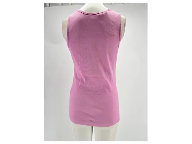 Autre Marque MAISON KITSUNE Tops Camiseta.Internacional M Algodón Rosa 
