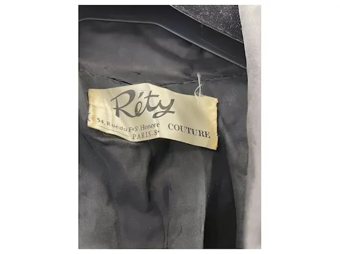 Autre Marque Réty alta costura Negro Blanco Beige 