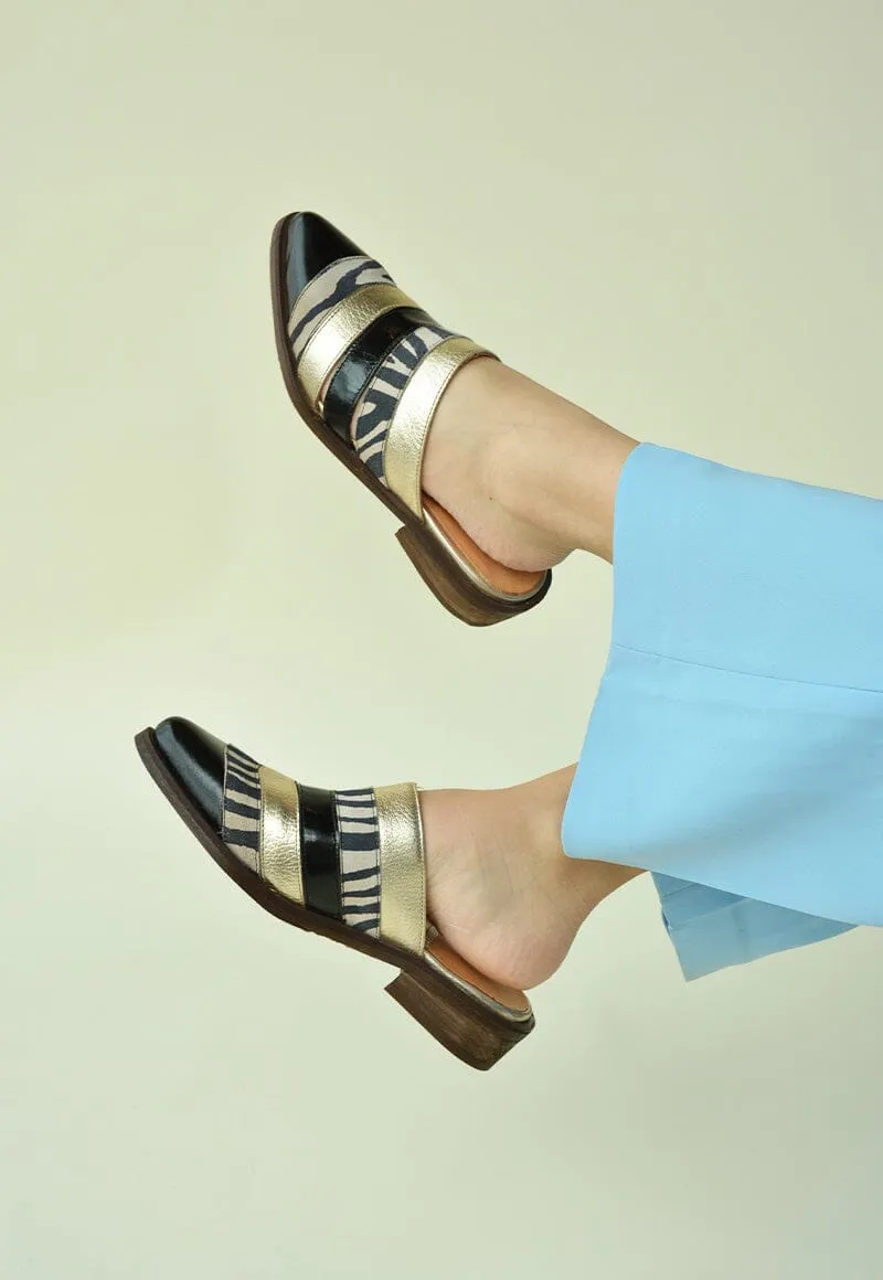 Babucha Mujer / Balos Negro Print