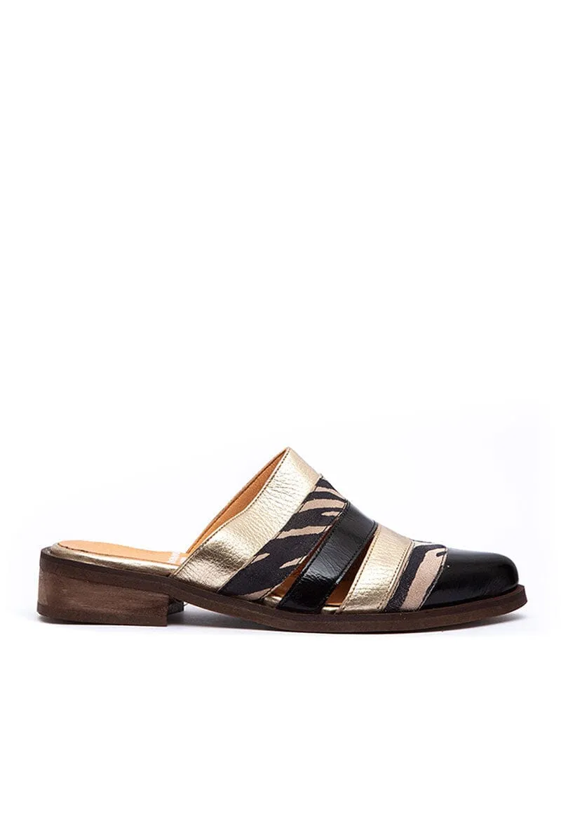 Babucha Mujer / Balos Negro Print