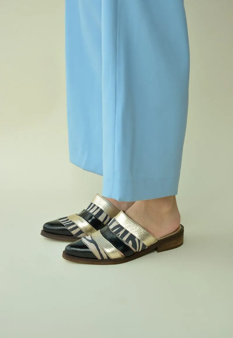 Babucha Mujer / Balos Negro Print