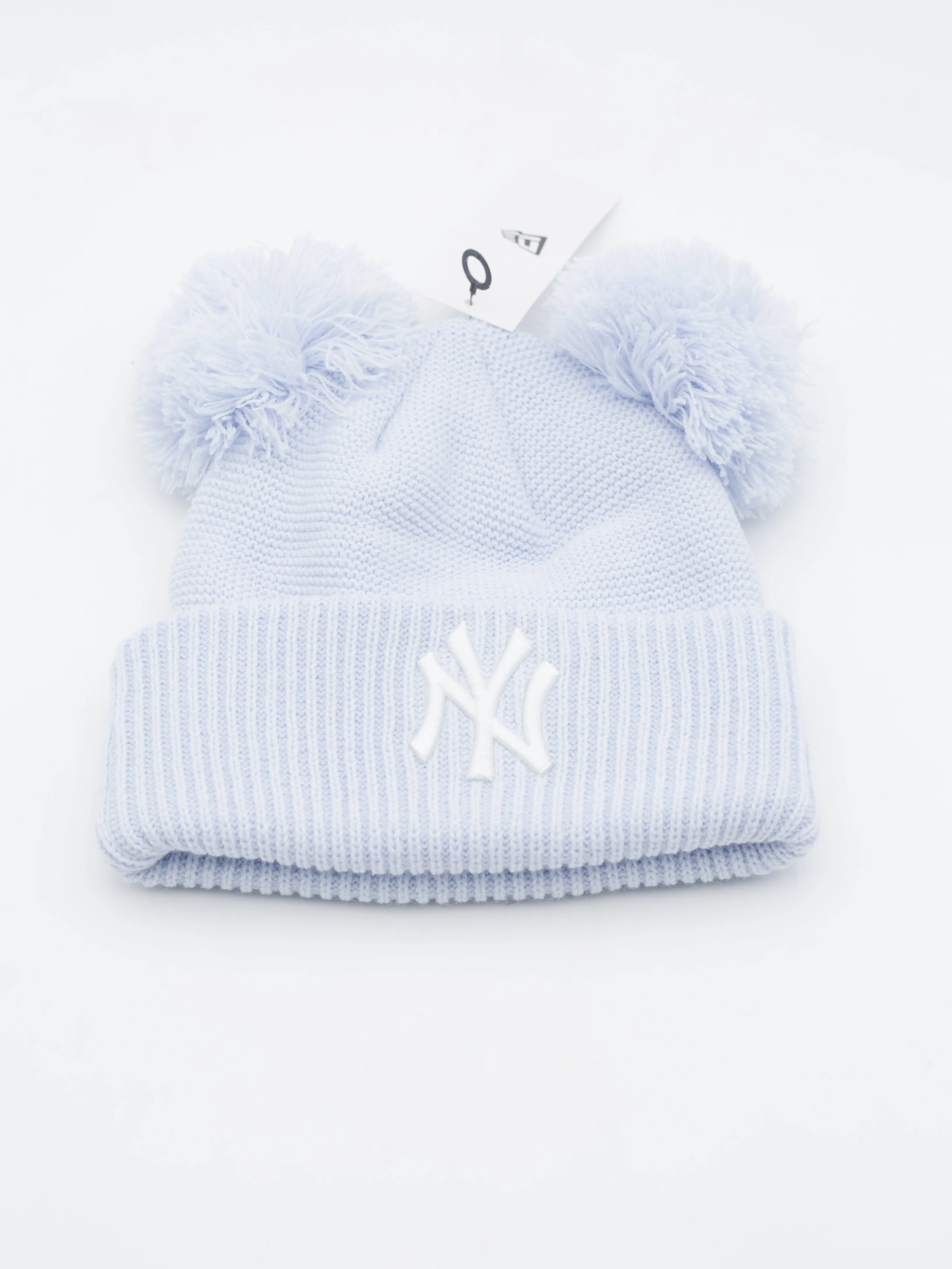 Beanie Double Pom New York Yankees Blue