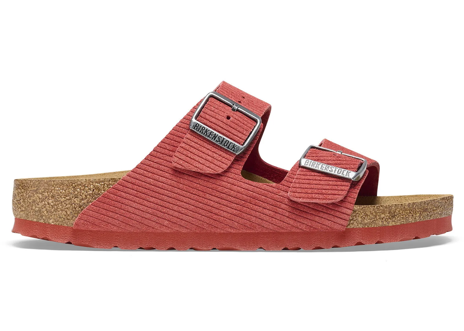 Birkenstock Arizona Embossed Corduroy Suede Sienna Red