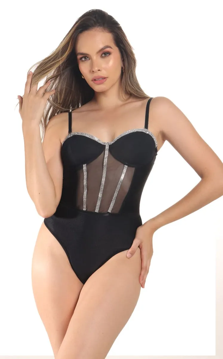 Body Negro Brillos