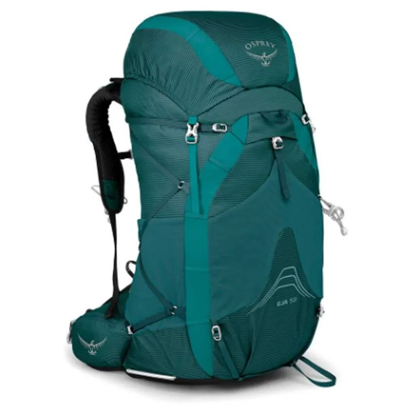 Bolsa de senderismo para mujer Osprey Eja 58 (Deep Teal)