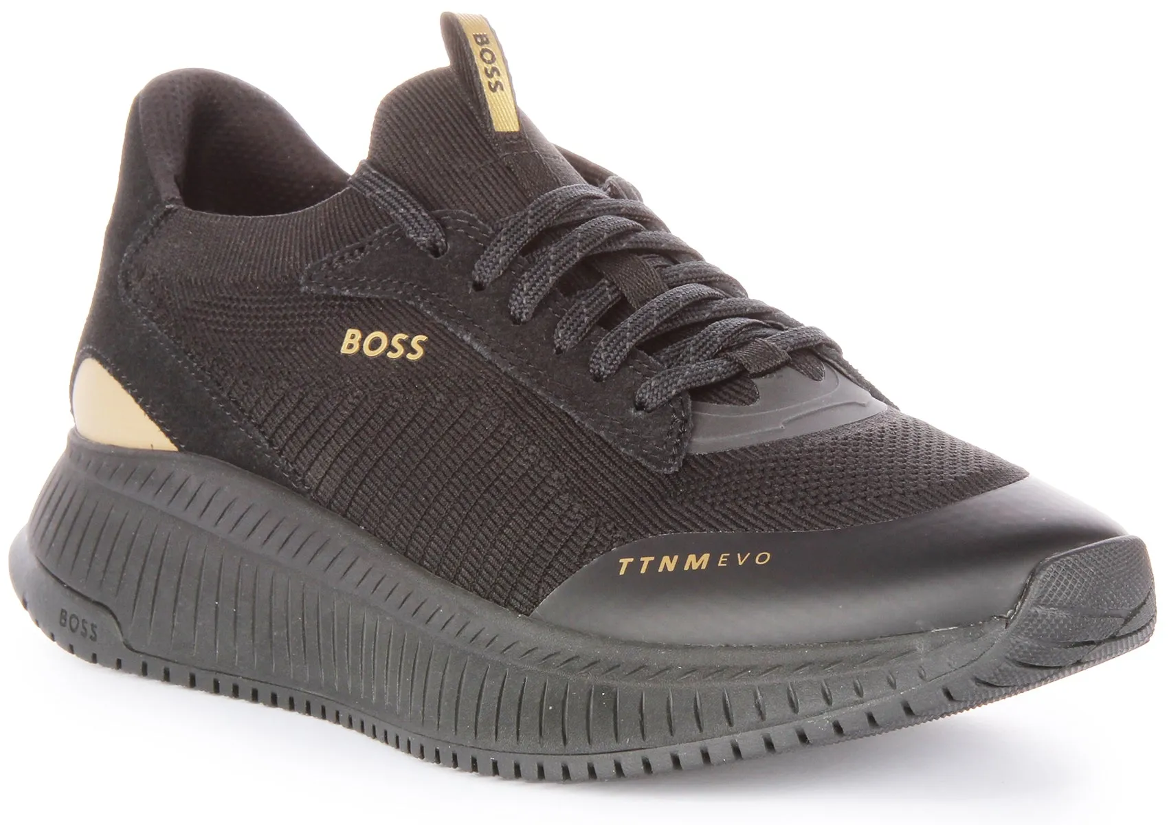 Boss TTNM Evo Slon KNSD Zapatillas con cordones de punto para hombre en beige