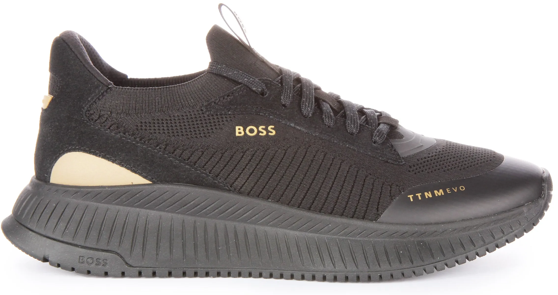 Boss TTNM Evo Slon KNSD Zapatillas con cordones de punto para hombre en beige