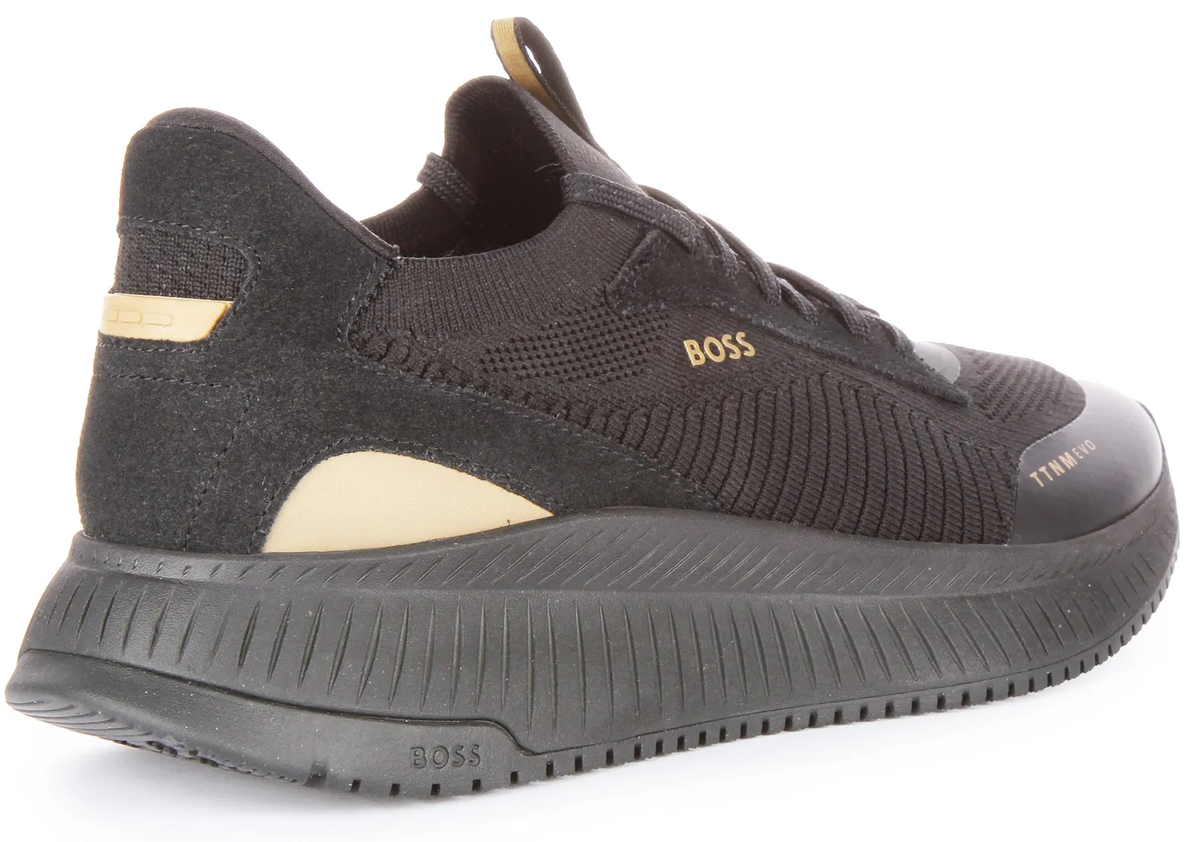 Boss TTNM Evo Slon KNSD Zapatillas con cordones de punto para hombre en beige