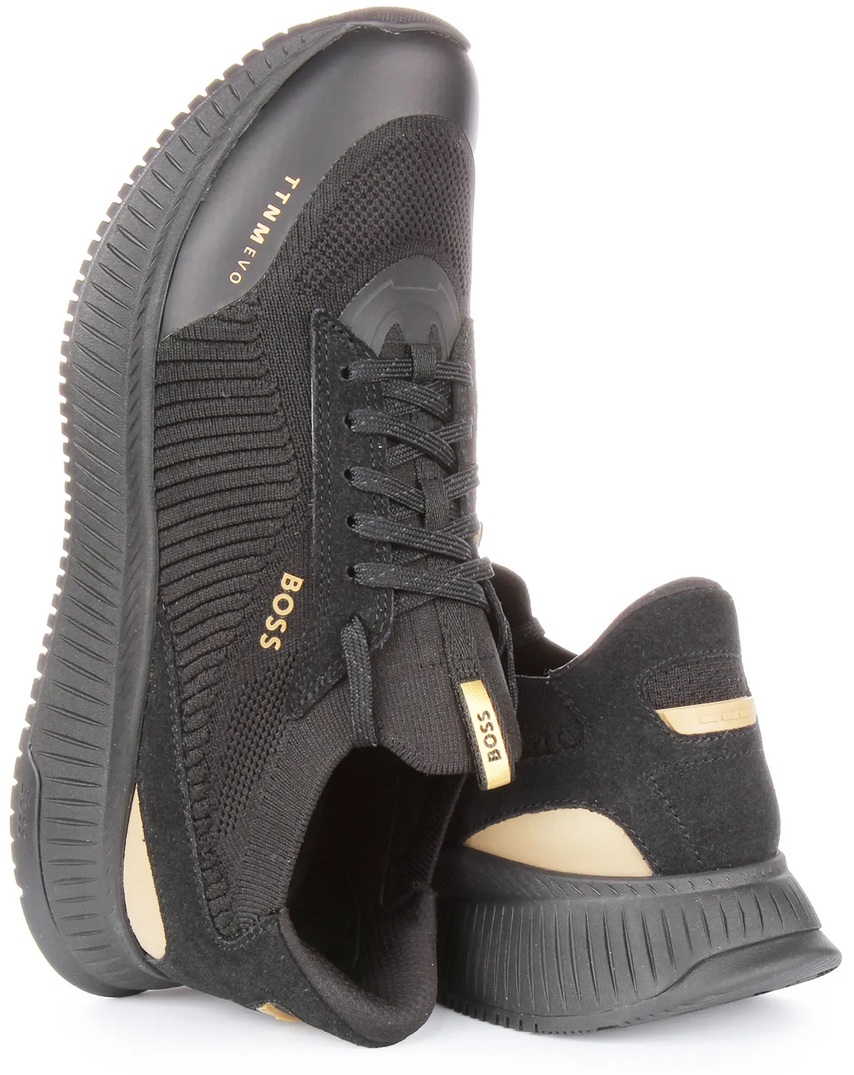 Boss TTNM Evo Slon KNSD Zapatillas con cordones de punto para hombre en beige