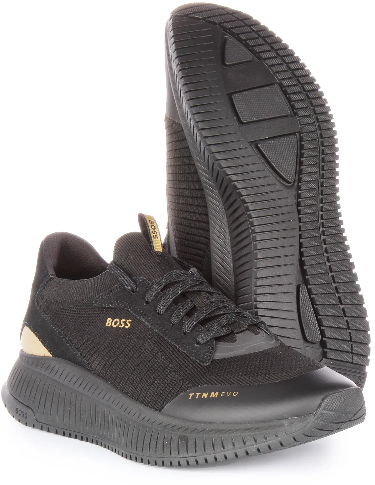 Boss TTNM Evo Slon KNSD Zapatillas con cordones de punto para hombre en beige