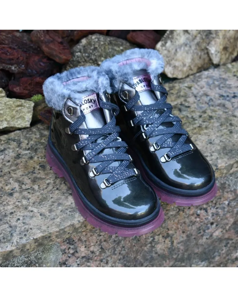 Bota charol PABLOSKY 404459 montaña de piel GRIS