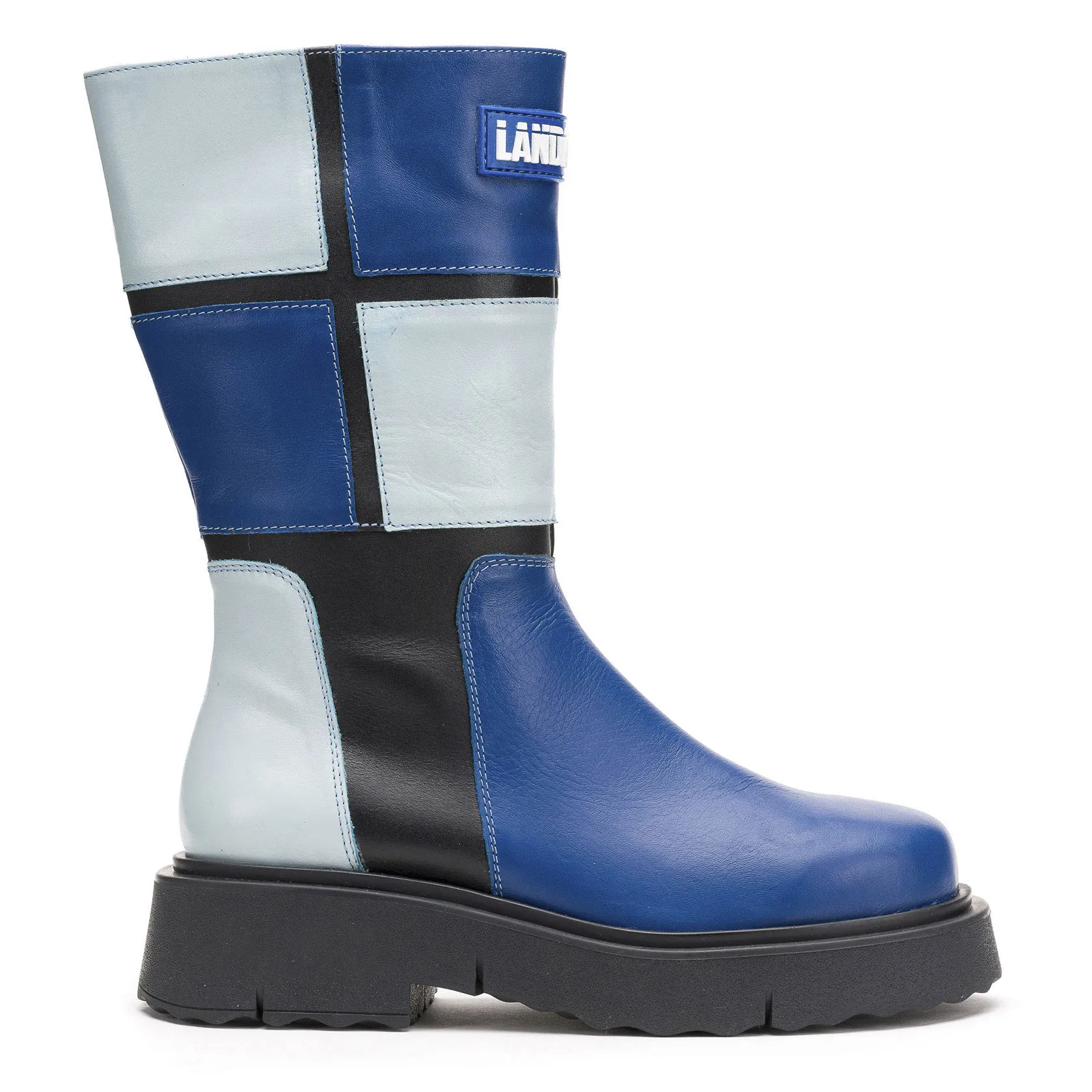 Bota Cuero Rea Azul Landazuri