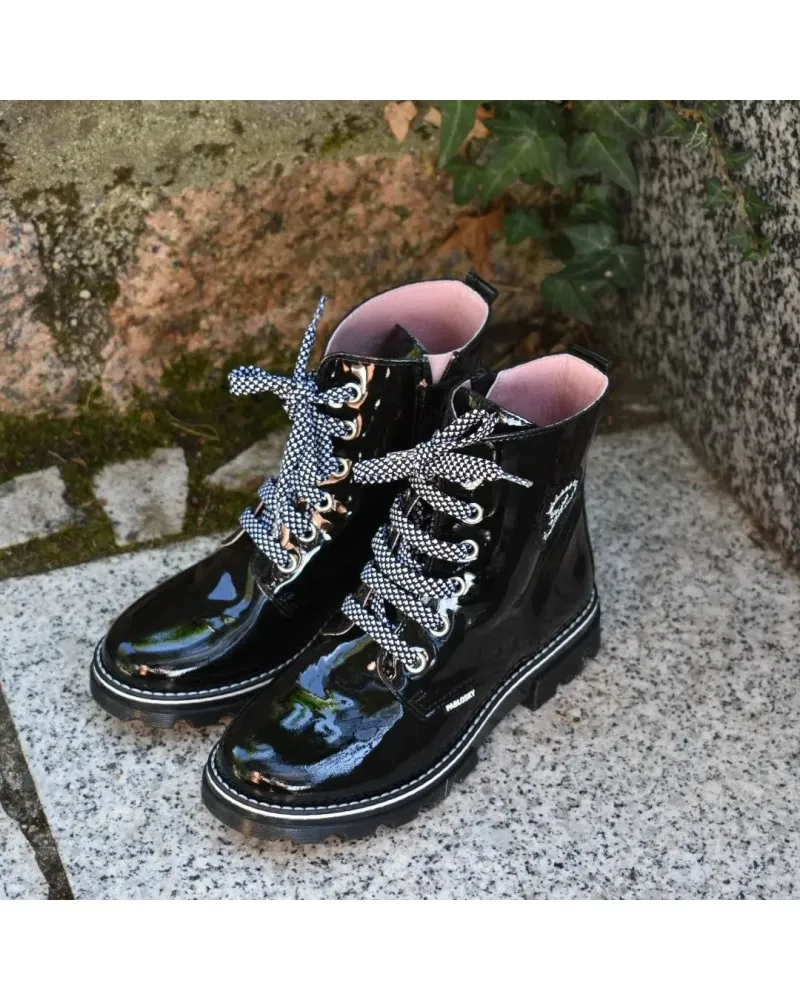 Bota militar charol Pablosky 489819