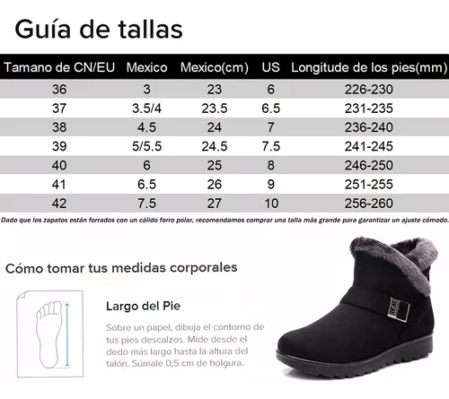 Botas De Nieve Antideslizante Y Cálidas Para Mujer