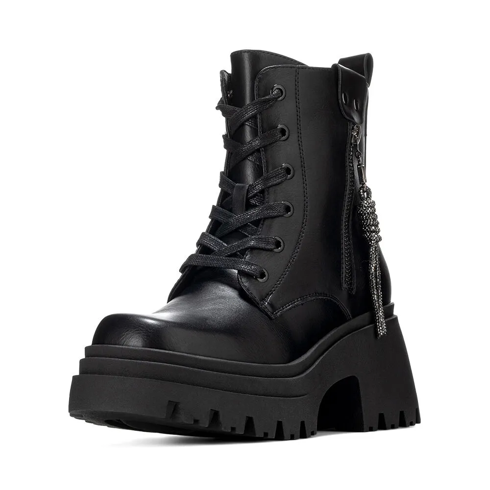 Botin Negro Casual Mujer Weide Dh69