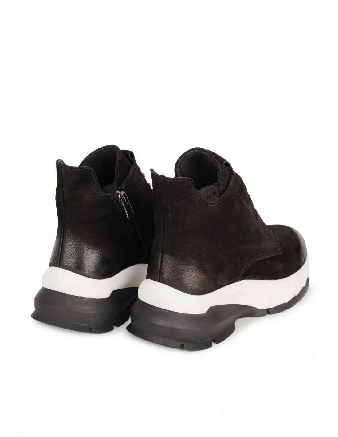 Botines Deportivos Piel Negros