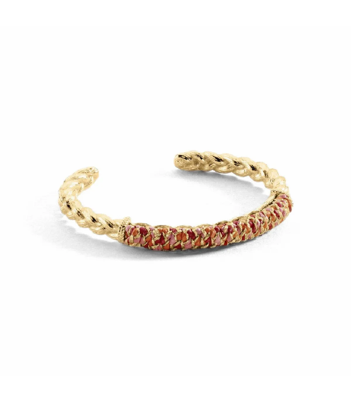 BRAZALETE AGATHA PARIS RAFIA ROSA Y ORO  2480304315TU