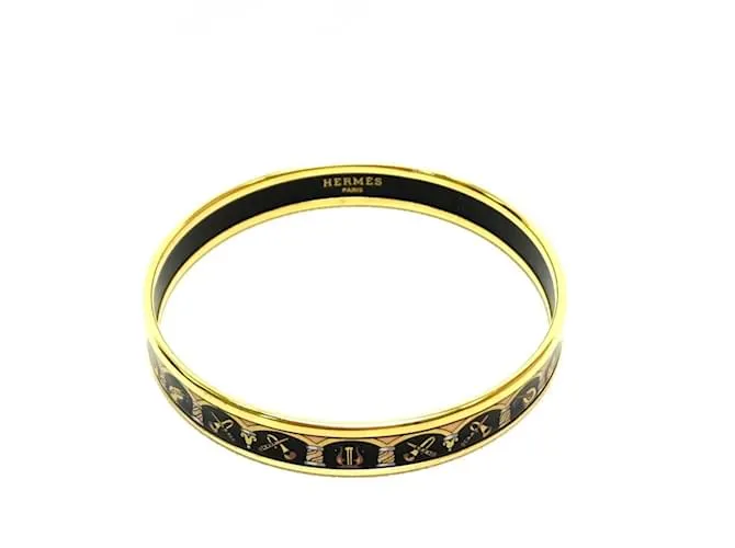 Brazalete Cloisonné Hermès Negro 