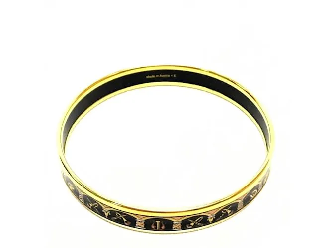 Brazalete Cloisonné Hermès Negro 