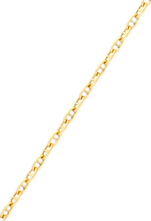 Cadena de oro amarillo 18K eslabones ancla forzada