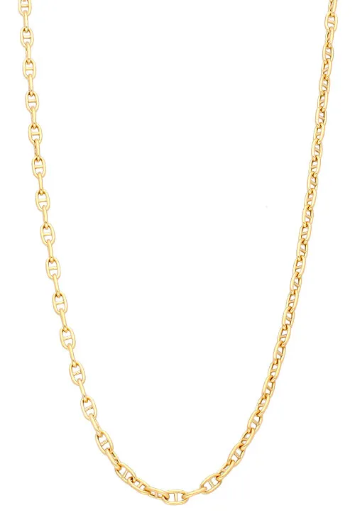 Cadena de oro amarillo 18K eslabones ancla forzada
