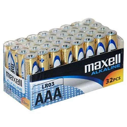 Caja 32 Pilas Maxell LR03 AAA