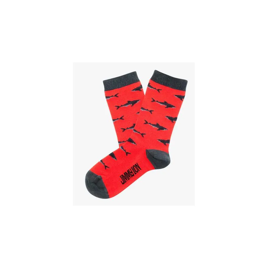 Calcetines Jimmy Lion Sharks Para Niños en Rojo 
