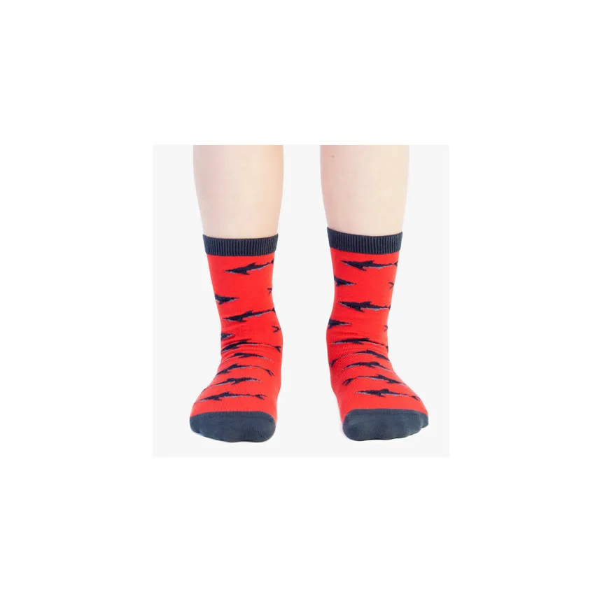Calcetines Jimmy Lion Sharks Para Niños en Rojo 