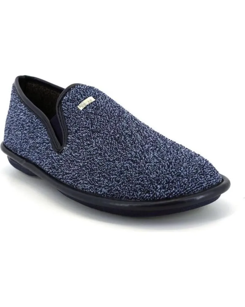 Calzado de casa COSDAM  de Hombre 1441 RIZO ZAPATILLAS DE CASA CERRADA DE HOMBRE AZUL M  AZUL MARINO