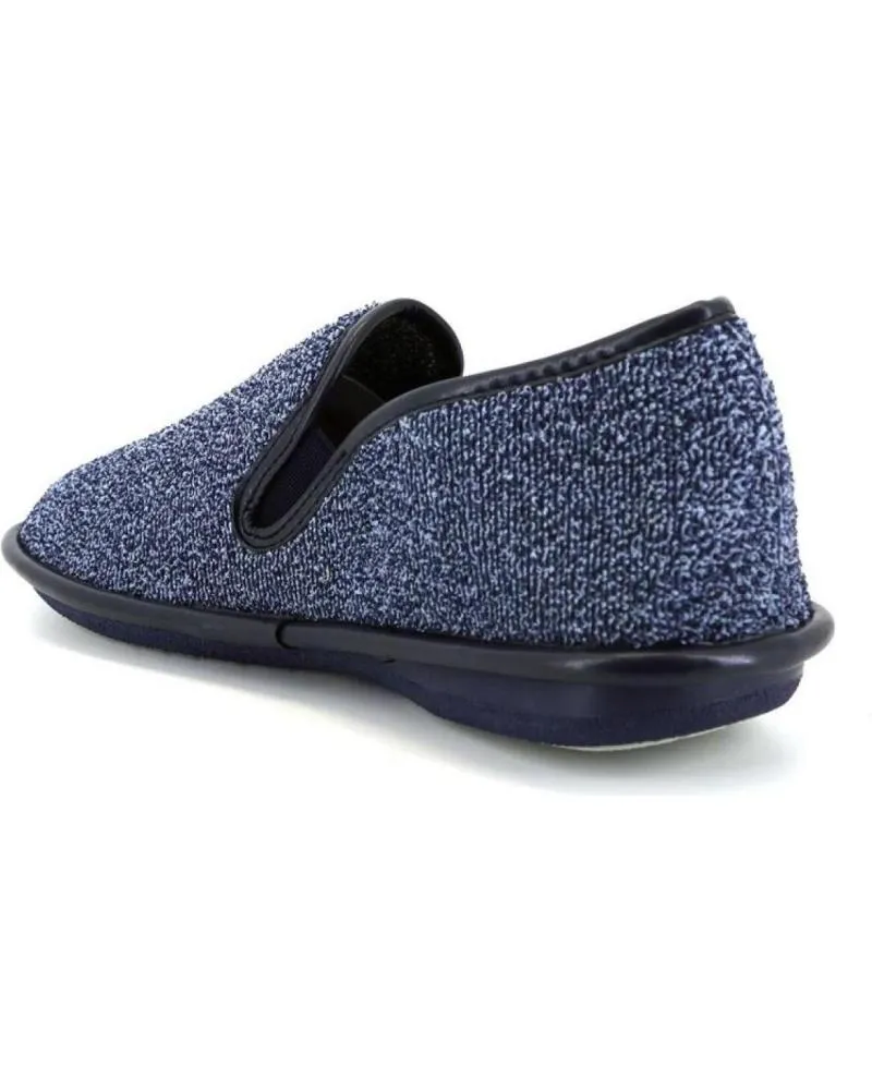 Calzado de casa COSDAM  de Hombre 1441 RIZO ZAPATILLAS DE CASA CERRADA DE HOMBRE AZUL M  AZUL MARINO