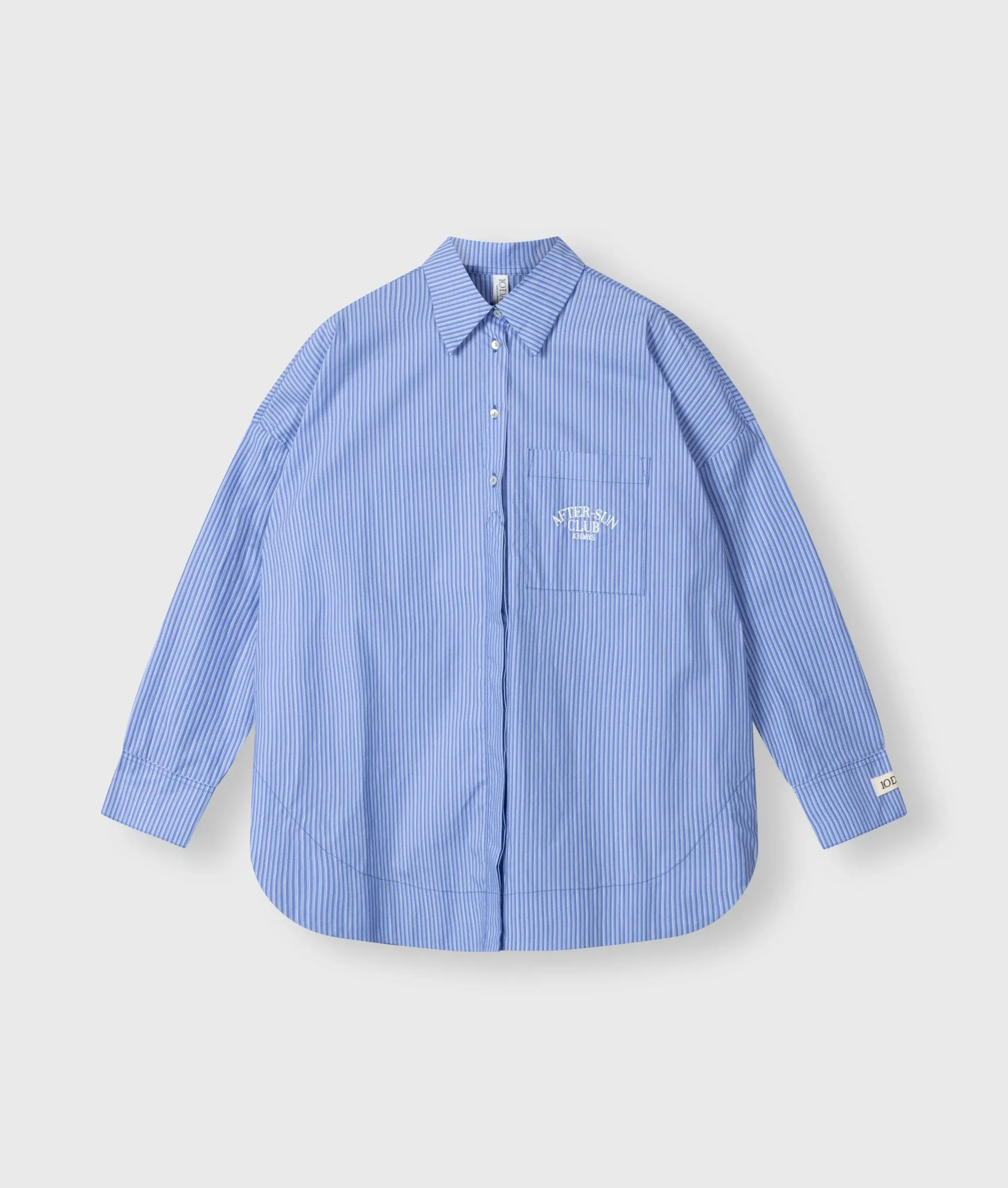 CAMISA DE RAYAS DE 10DAYS  GRIS