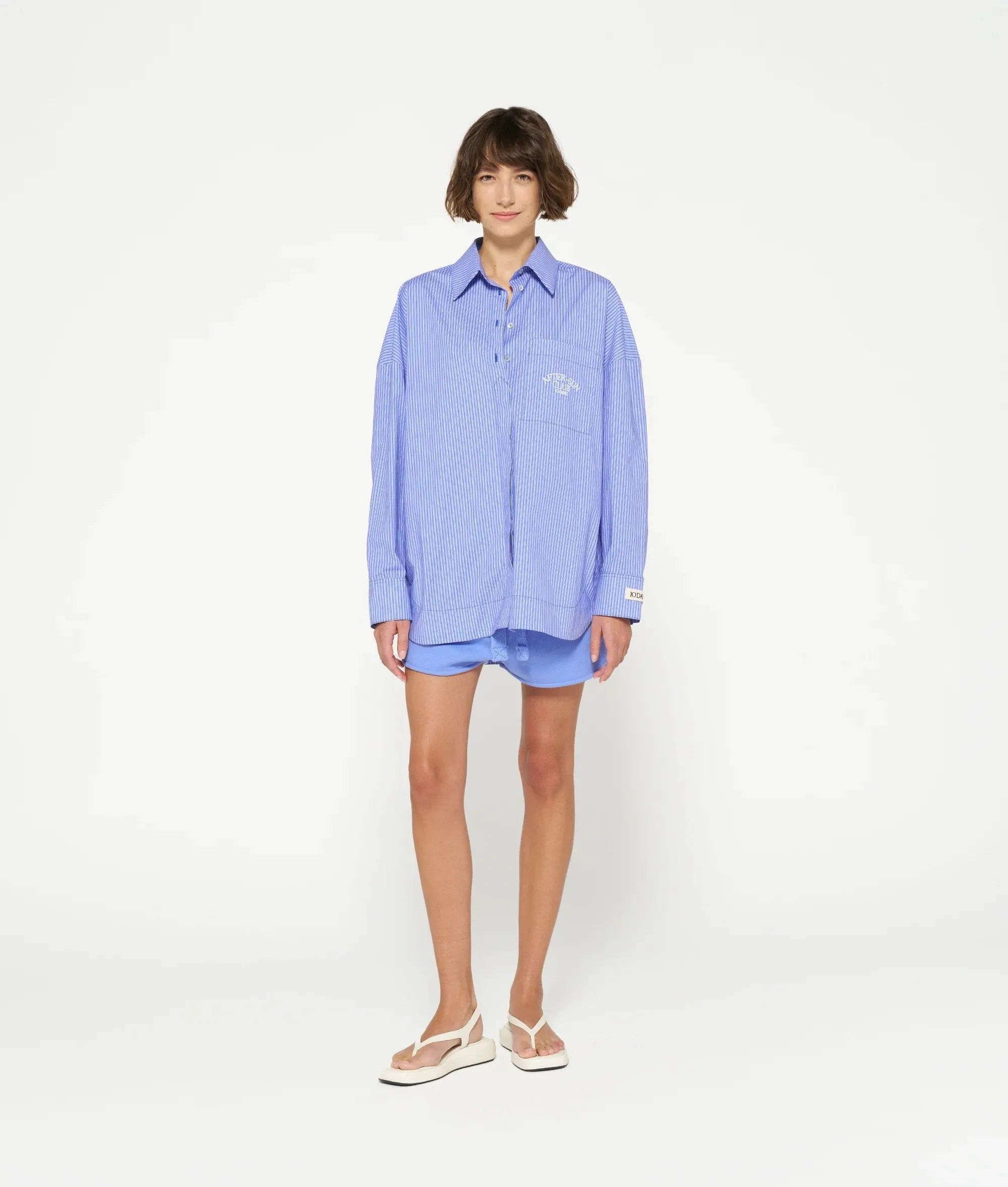 CAMISA DE RAYAS DE 10DAYS  GRIS