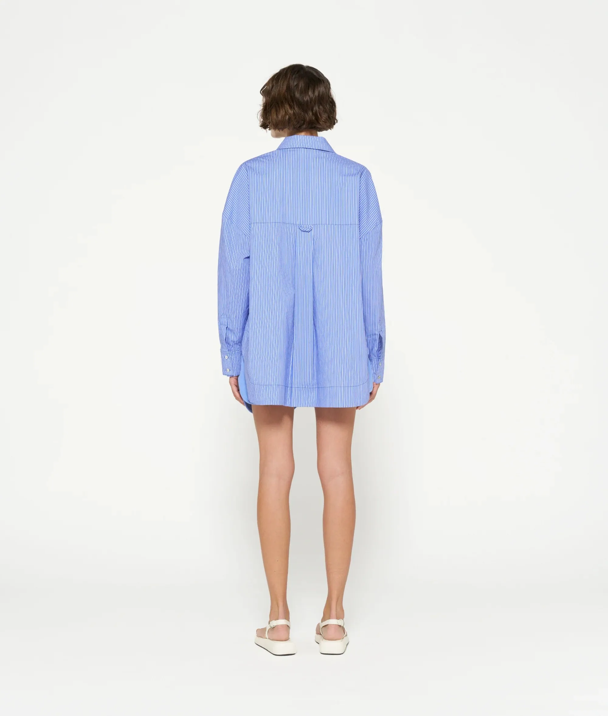 CAMISA DE RAYAS DE 10DAYS  GRIS