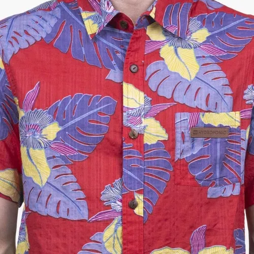 CAMISA HYDROPONIC MANGA CORTA HOMBRE DIVERTIDA MAGNUM P.I. RED HAWAIIAN REF. 2105201 ROJA HAWAIANA