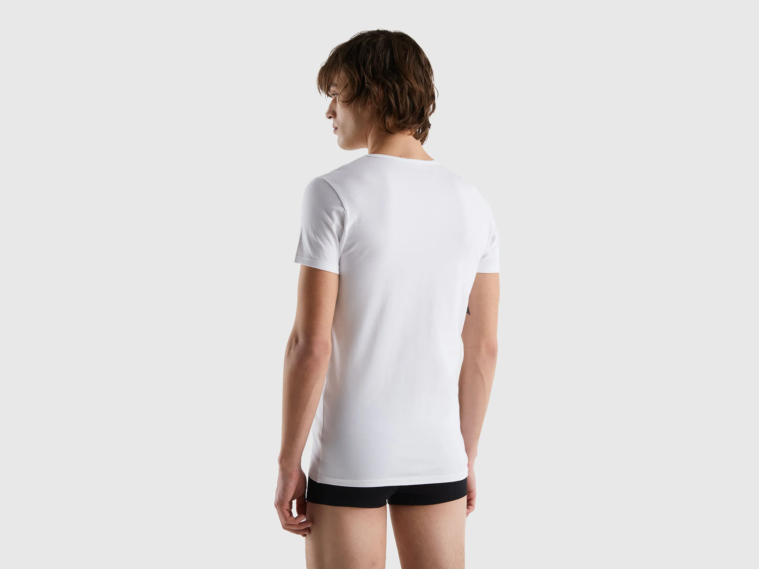 Camiseta de algodón orgánico elástico
