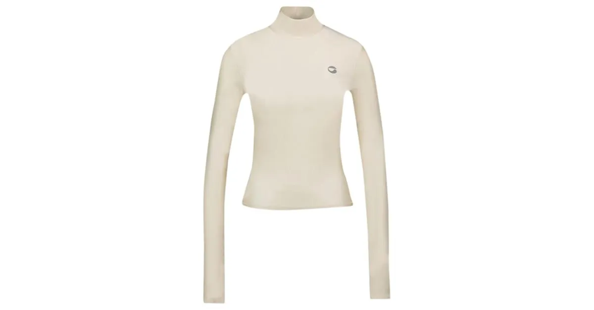 CAMISETA DE CUELLO ALTO  COPERNI  NAILON  BEIGE CASTAñO 