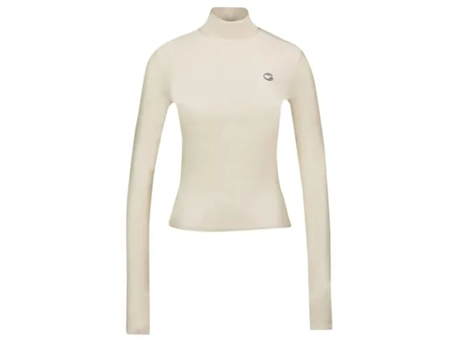 CAMISETA DE CUELLO ALTO  COPERNI  NAILON  BEIGE CASTAñO 