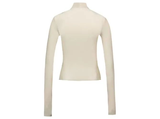 CAMISETA DE CUELLO ALTO  COPERNI  NAILON  BEIGE CASTAñO 