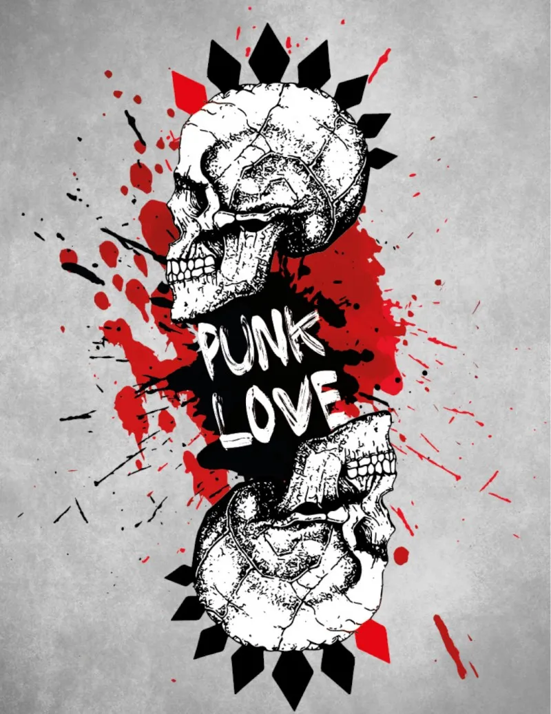 Camiseta de mujer PUNK blanco
