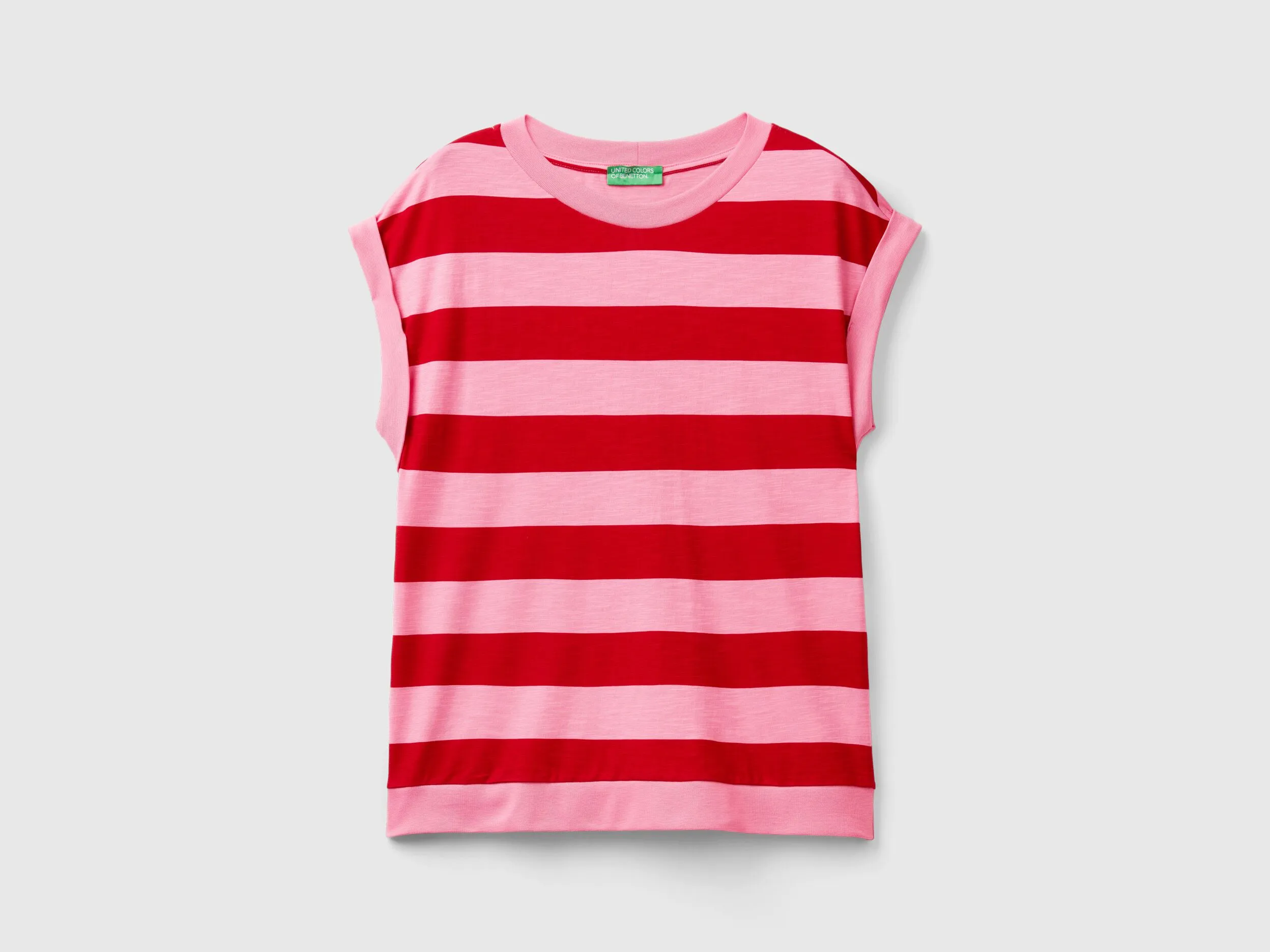 Camiseta de rayas de 100 % algodón