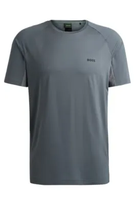 Camiseta de tejido técnico en mezcla de materiales
